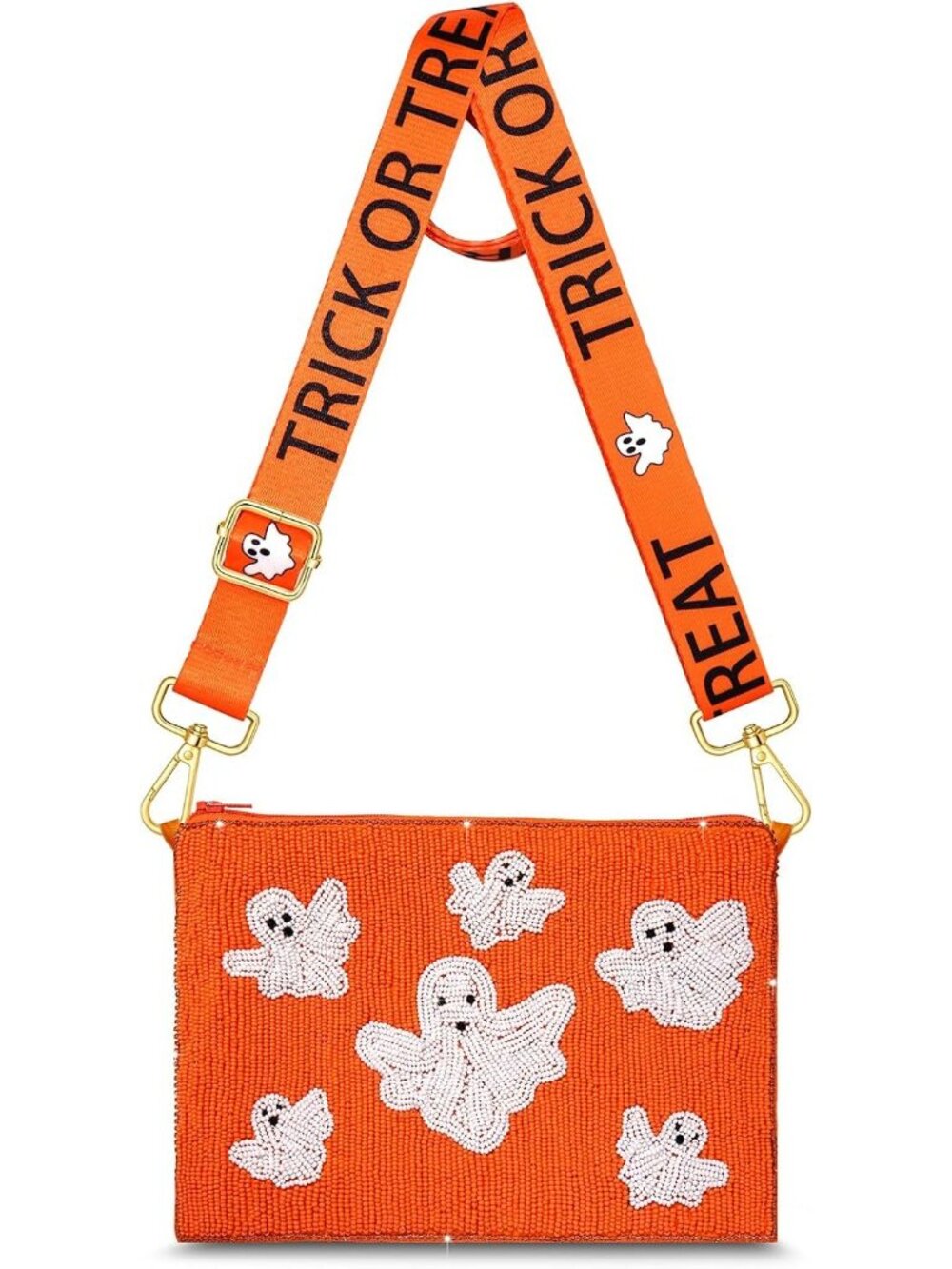 🎃Women's Style D Halloween Purse Pumpkin Boo Ghost Candy Corn Crossbody Bag